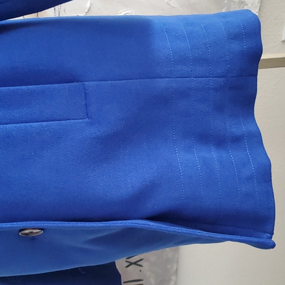 Lands'end Blue Polyester Coat Women 8P - Picture 7 of 12